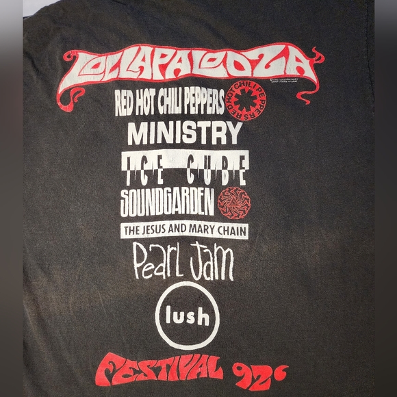 1992 LOLLAPALOOZA Dragonfly shirt Authentic Original - Picture 4 of 5